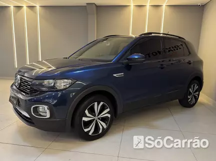 Volkswagen T-CROSS COMFORTLINE 200 1.0 TSI AT na cor Azul em Curitiba / PR - 6709937