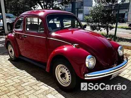 Volkswagen FUSCA 1600 na cor Vermelha em Cascavel / PR - 6576776