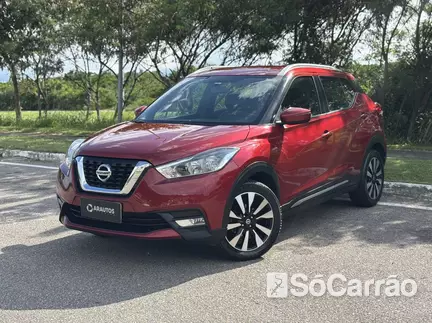 Nissan KICKS SV 1.6 16V CVT na cor Vermelha em Florianópolis / SC - 6496343