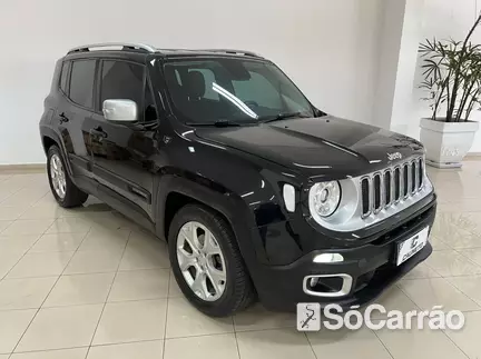 JEEP RENEGADE LIMITED 1.8 16V AT6 na cor Preta em TOLEDO / PR - 6907783