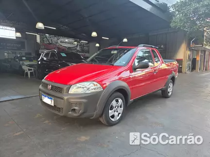 Fiat STRADA CE WORKING(CELEBRATION) 1.4 8V na cor Vermelha em Maringá / PR - 6986407
