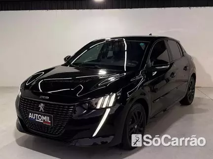 Peugeot 208 ACTIVE (PACK TECH) 1.0 12V na cor Preta em São José dos Pinhais / PR - 6737125