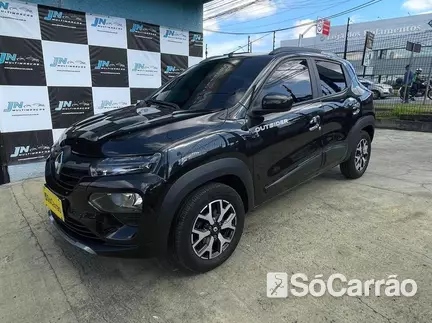 Renault KWID OUTSIDER 1.0 12V na cor Preta em Curitiba / PR - 6663588
