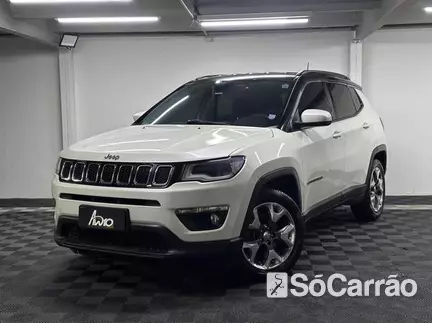 JEEP COMPASS LONGITUDE 4X2 2.0 16V AT6 na cor Branca em Curitiba / PR - 6793206