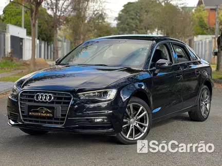 Audi A3 SEDAN AMBITION(AMBITION PLUS) 2.0 16V TFSI S TRONIC na cor Preta em Curitiba / PR - 6725009