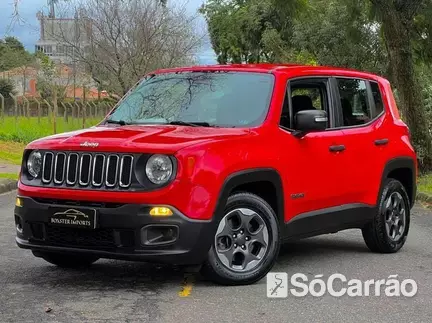 JEEP RENEGADE (AUDIO BOOSTER) 1.8 16V MT5 na cor Vermelha em Curitiba / PR - 6814892