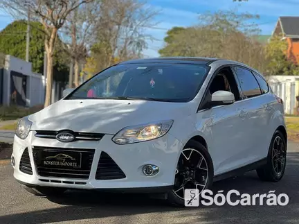 Ford FOCUS TITANIUM 2.0 16V P.SHIFT FLEXONE na cor Branca em Curitiba / PR - 6822484