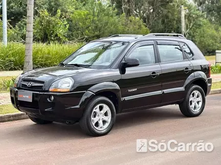 Hyundai TUCSON GLS NAC 4X2 2.0 16V AT na cor Preta no Gravataí / RS - 6899290