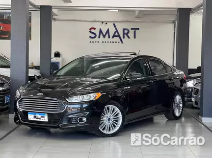 Ford FUSION TITANIUM AWD 2.0 16V GTDI AT na cor Preta em Cascavel / PR - 6770260