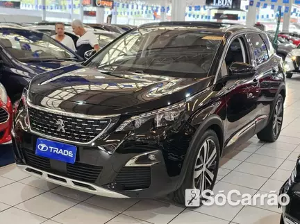 Peugeot 3008 SUV GRIFFE 1.6 THP AT6 na cor Preta em Curitiba / PR - 6445650