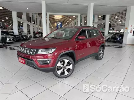 JEEP COMPASS LONGITUDE AWD 2.0 TB AT9 na cor Vermelha em Curitiba / PR - 6542614