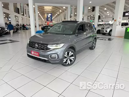 Volkswagen T-CROSS HIGHLINE 250(BICOLORII) 1.4 TSI AT6 na cor Cinza em Curitiba / PR - 6666241