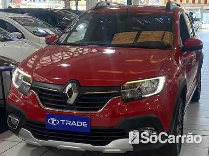 Renault STEPWAY MP1175 ICONIC 1.6 16V SCE CVT na cor Vermelha em Curitiba / PR - 6917777