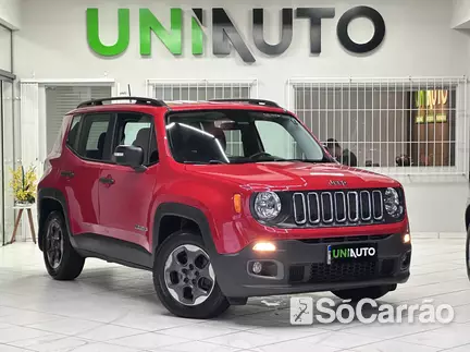 JEEP RENEGADE SPORT 1.8 16V AT6 na cor Vermelha em Joinville / SC - 6895048