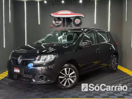 Renault SANDERO EXPRESSION 1.0 12V SCE na cor Preta no Alvorada / RS - 6731254