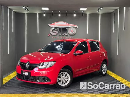 Renault SANDERO EXPRESSION 1.6 16V SCE na cor Vermelha no Alvorada / RS - 6731272