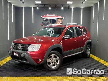 Renault DUSTER DYNAMIQUE 1.6 16V HIFLEX na cor Vermelha no Alvorada / RS - 6741902