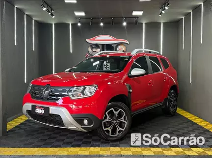 Renault DUSTER ICONIC 1.6 16V SCE CVT X-TRONIC na cor Vermelha no Alvorada / RS - 6776381