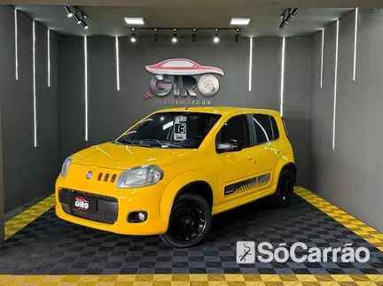 Fiat UNO SPORTING 1.4 8V EVO na cor Amarela no Alvorada / RS - 6996617
