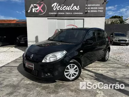 Renault SANDERO EXPRESSION 1.0 16V HIFLEX na cor Preta em Curitiba / PR - 6727302
