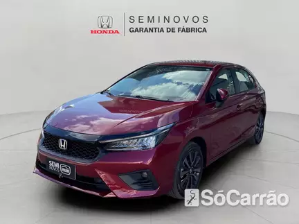 Honda CITY HATCH TOURING 1.5 16V CVT na cor Vermelha em Cascavel / PR - 6770081