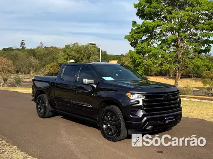 Chevrolet SILVERADO HIGH COUNTRY 4X4 5.3 V8 AT10 na cor Cinza em Londrina / PR - 6932733
