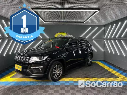 JEEP COMPASS SPORT 4X2 2.0 16V AT6 na cor Preta no Alvorada / RS - 6669977