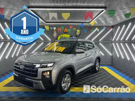 Hyundai CRETA COMFORT 1.0 12V T-GDI AT na cor Prata no Alvorada / RS - 6757864