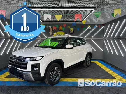 Hyundai CRETA PLATINUM 1.0 12V T-GDI AT na cor Branca no Alvorada / RS - 6783844