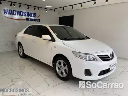 Toyota COROLLA GLI 1.8 16V AT na cor Branca no Canoas / RS - 6801882