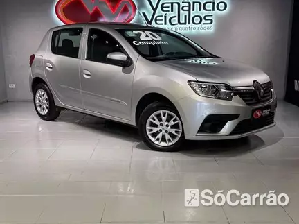 Renault SANDERO ZEN 1.0 12V SCE na cor Prata no Canoas / RS - 6859575