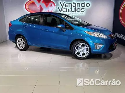 Ford NEW FIESTA SEDAN SE 1.6 16V na cor Azul no Canoas / RS - 6919358