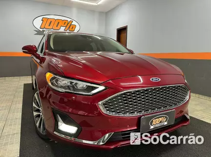 Ford FUSION TITANIUM AWD 2.0 16V GTDI AT na cor Vermelha em Joinville / SC - 6737679