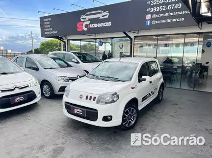 Fiat UNO SPORTING 1.4 8V EVO na cor Branca em Florianópolis / SC - 6928947