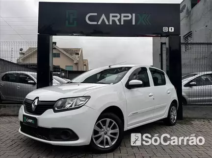 Renault SANDERO AUTHENTIQUE(P.PLUS) 1.0 16V HIPOWER na cor Branca em Curitiba / PR - 6984671