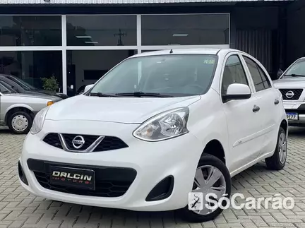 Nissan MARCH (CONFORTO) 1.0 16V na cor Branca em Curitiba / PR - 7002071