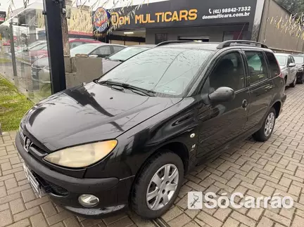 Peugeot 206 SW PRESENCE 1.4 8V na cor Preta em Curitiba / PR - 6756812