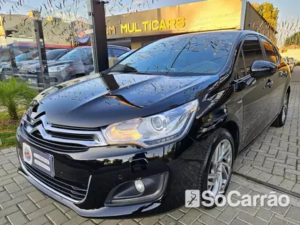 Citroen C4 LOUNGE EXCLUSIVE THP 1.6 16V TIP na cor Preta em Curitiba / PR - 6926299