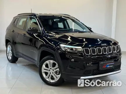 JEEP COMPASS LONGITUDE 4X2 1.3 TB AT6 na cor Preta em Colombo / PR - 6601076