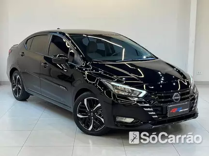 Nissan VERSA EXCLUSIVE 1.6 16V CVT na cor Preta em Colombo / PR - 6812107
