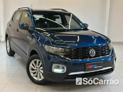 Volkswagen T-CROSS 200 1.0 TSI AT6 na cor Azul em Colombo / PR - 6812257