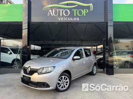 Renault SANDERO AUTHENTIQUE 1.0 12V SCE na cor Prata em Palhoça / SC - 6778013