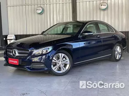 Mercedes C 180 1.6 16V TB na cor Azul em São José dos Pinhais / PR - 6760539