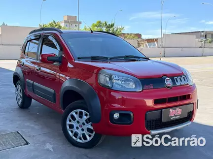 Fiat UNO ATTRACTIVE 1.0 6V na cor Vermelha no Alvorada / RS - 7004554