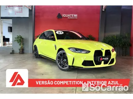 BMW M3 SEDAN COMPETITION 3.0 BI-TB AT na cor Amarela em Campinas / SP - 6805095