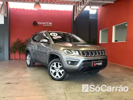 JEEP COMPASS LONGITUDE(TETO SOLAR ELETRICO PANORAMICO) 4X4 2.0 TB AT9 DIES na cor Cinza em Campinas / SP - 6937601