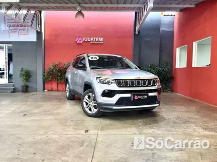 JEEP COMPASS LONGITUDE 4X2 1.3 T270 TB AT6 na cor Prata em Campinas / SP - 6970739