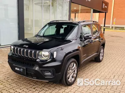 JEEP RENEGADE LONGITUDE 1.3 T270 TB AT6 na cor Preta no Porto Alegre / RS - 6680485