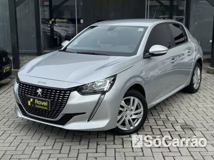 Peugeot 208 ACTIVE PACK 1.6 16V AT6 FLEXSTART na cor Prata em Palhoça / SC - 6957471