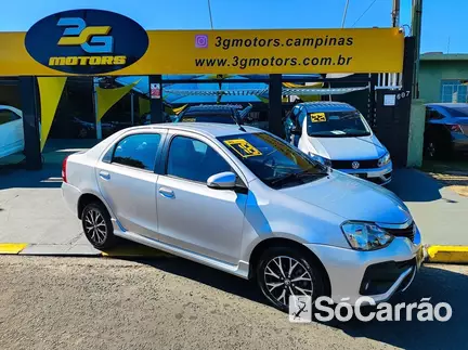 Toyota ETIOS SEDAN PLATINUM 1.5 16V AT na cor Prata em Campinas / SP - 6769760